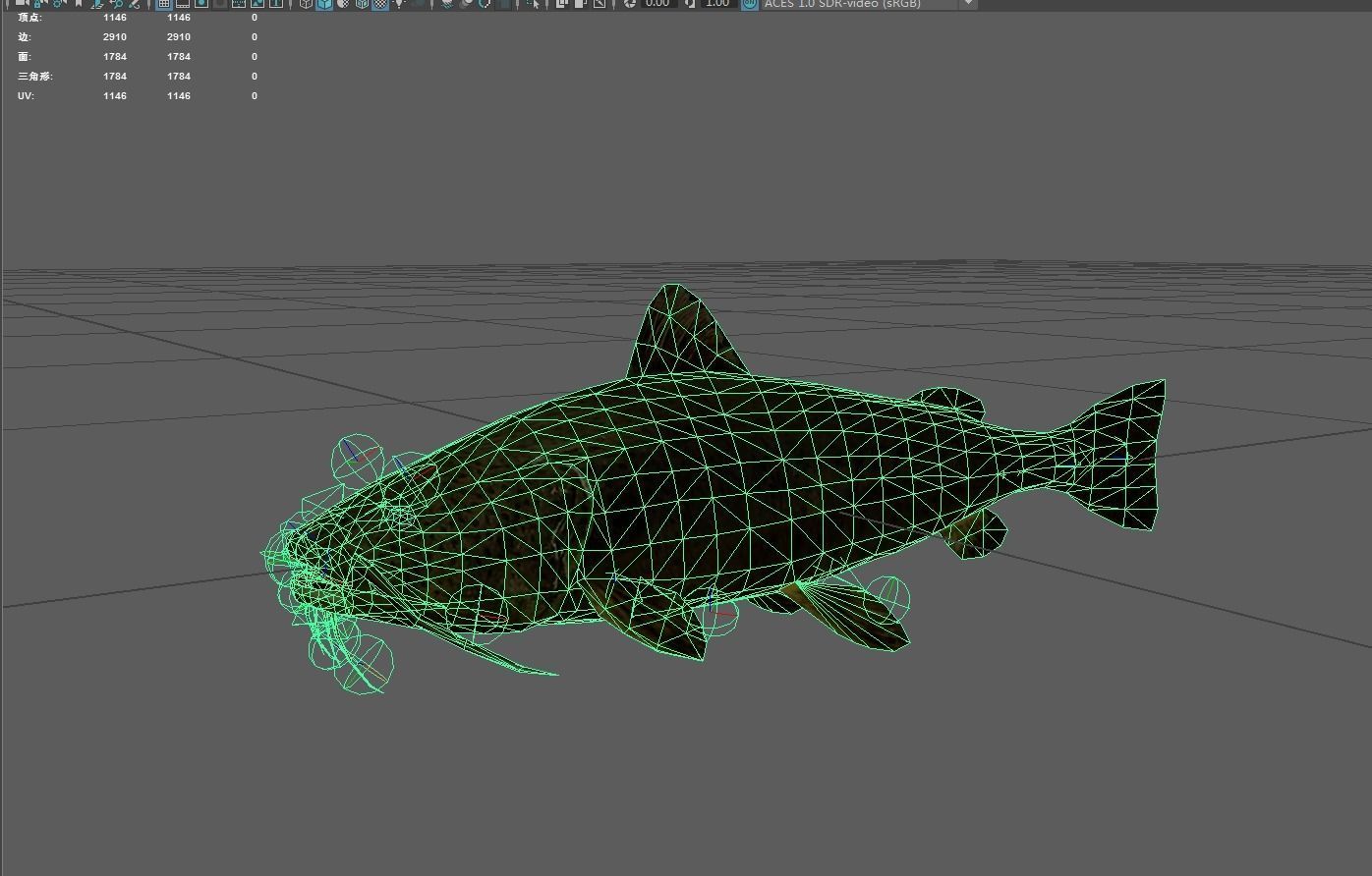 Catfish Low-poly 3D model_2
