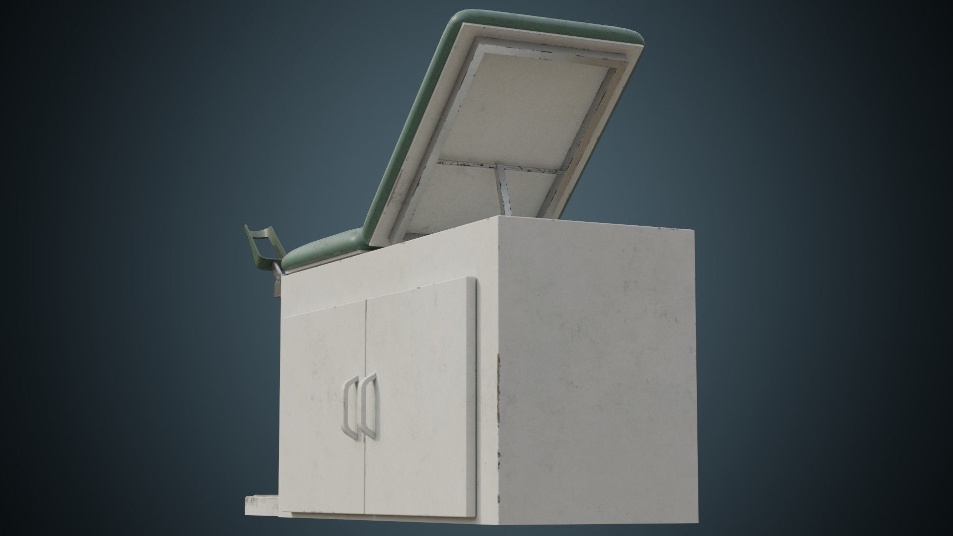 Exam Table 1B Low-poly 3D model_3