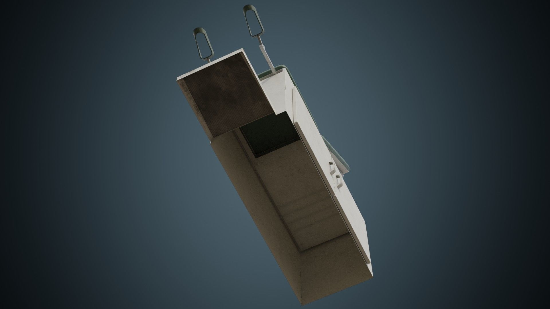 Exam Table 1B Low-poly 3D model_4