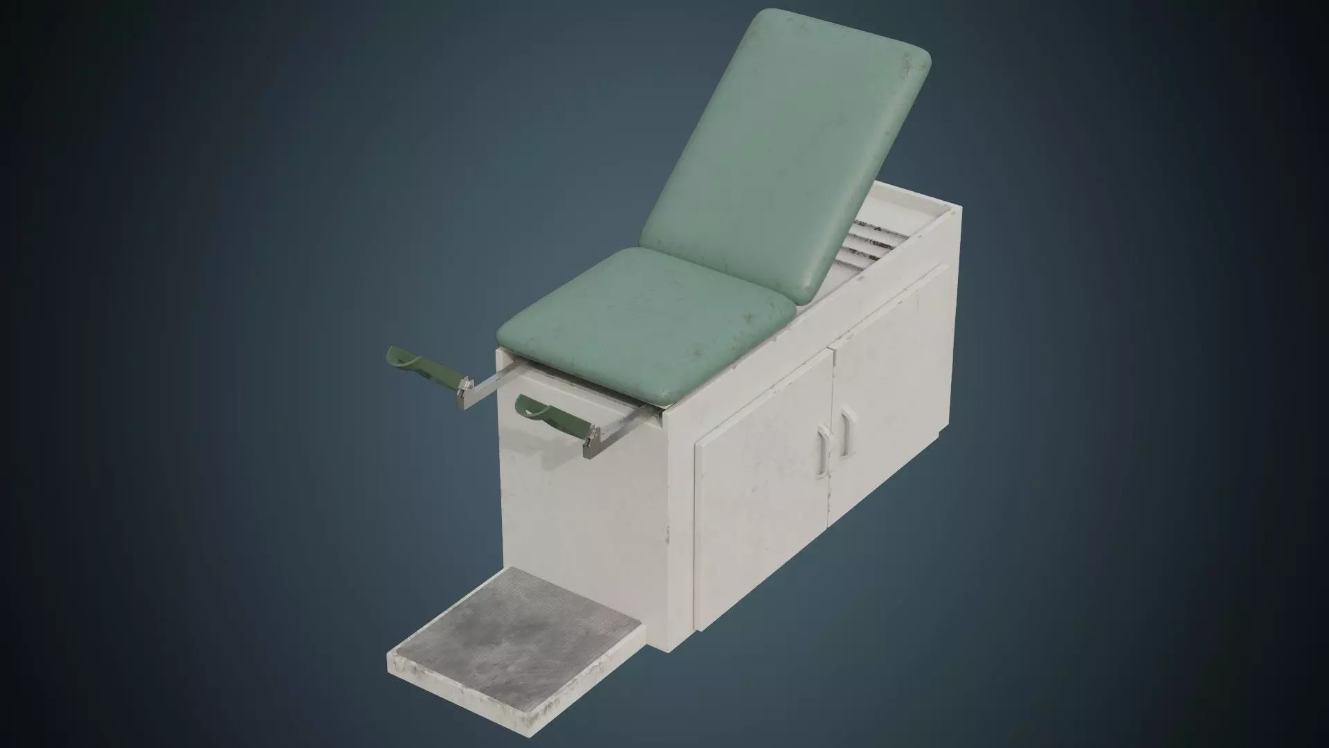 Exam Table 1B Low-poly 3D model_0