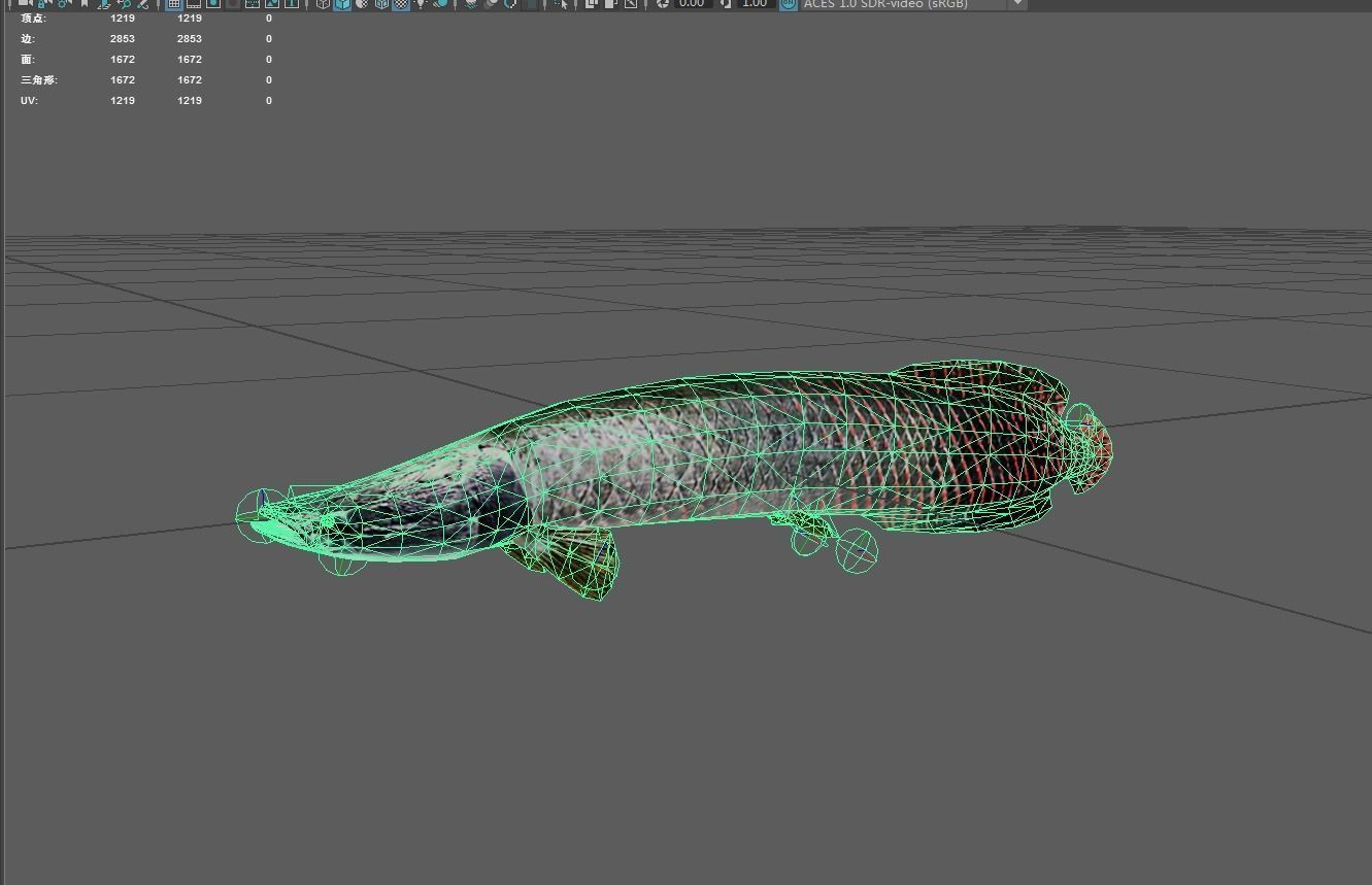 Arapaima Low-poly 3D model_6