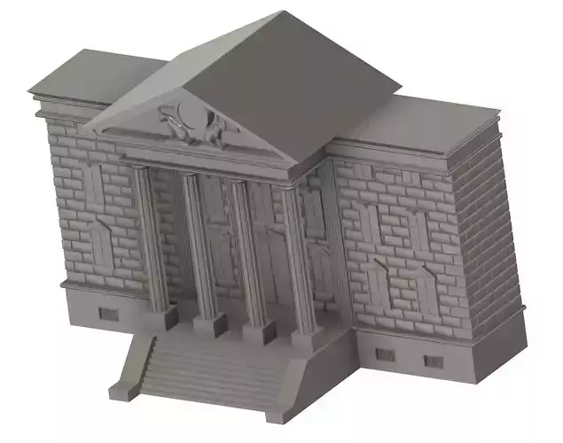 Hill Valley Town Hall Back to the future Movie Kit 3D print model