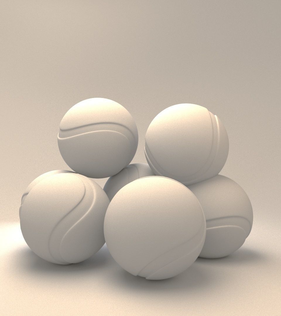 Tennis Ball  3D model_5