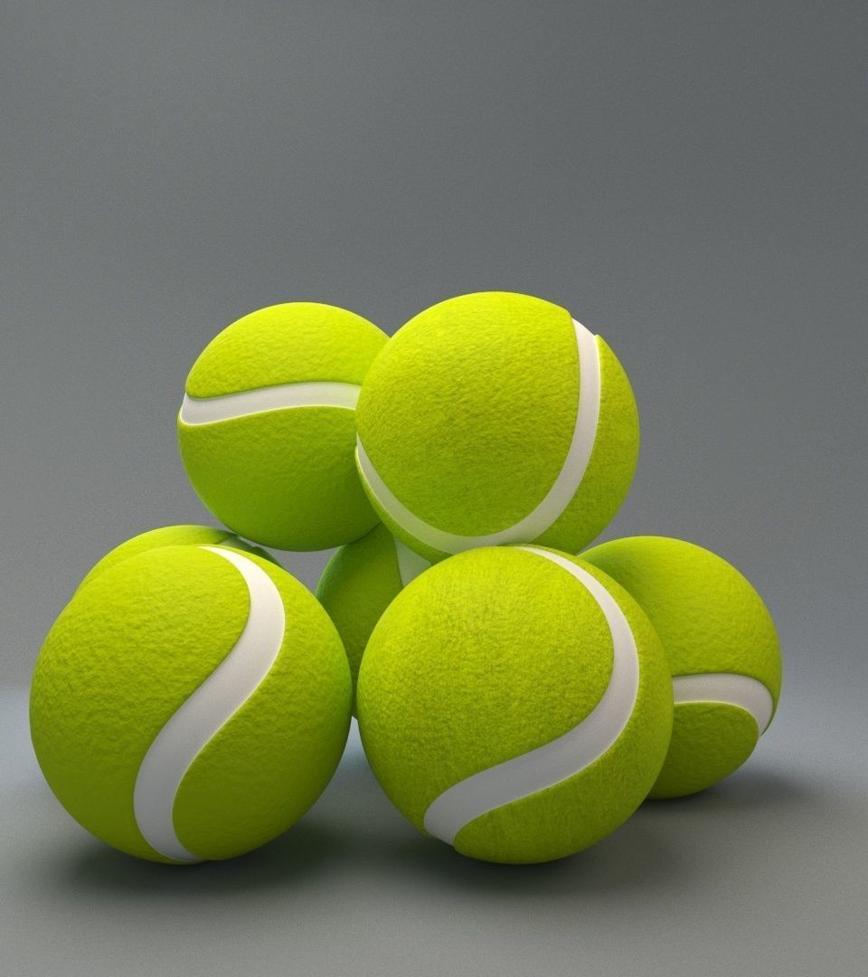 Tennis Ball  3D model_2