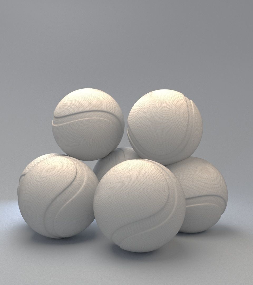 Tennis Ball  3D model_6