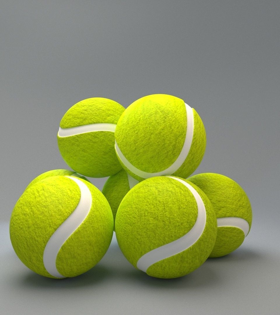 Tennis Ball  3D model_1
