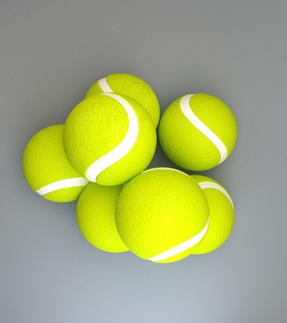Tennis Ball  3D model_3