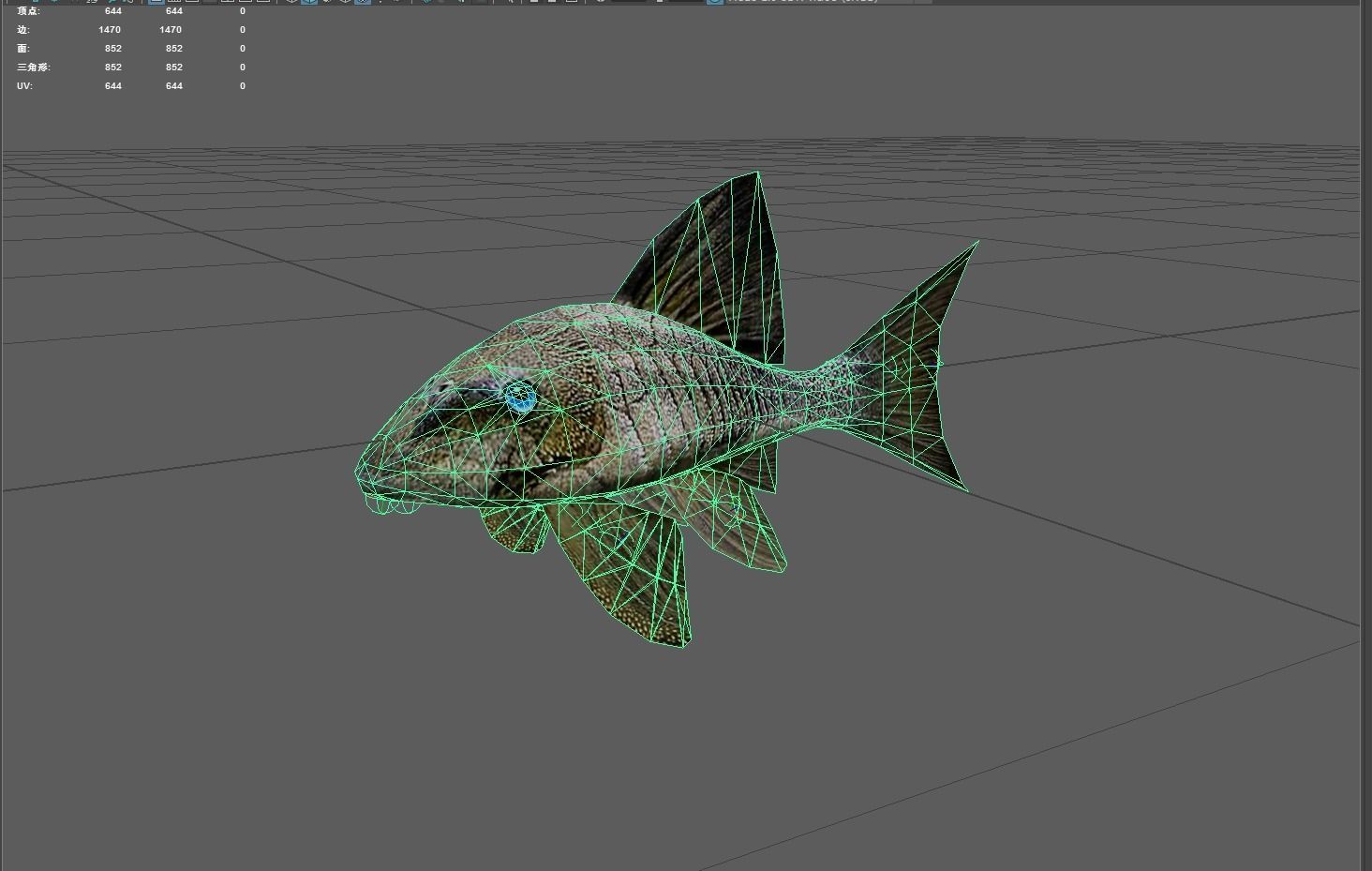 Panaque Low-poly 3D model_2