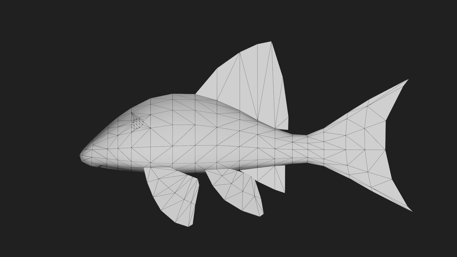 Panaque Low-poly 3D model_1