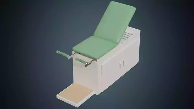 Exam Table 1 Basic Low-poly 3D model