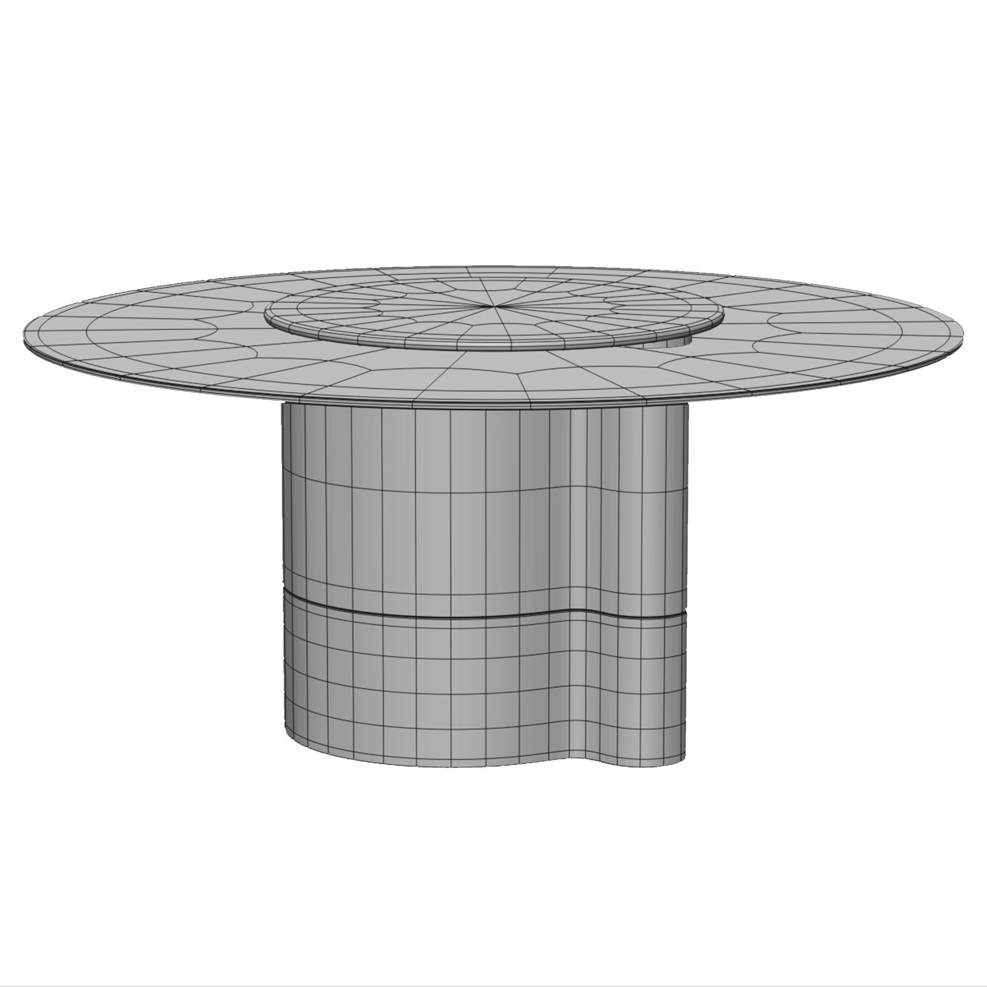 DINING TABLE MARYGOLD Low-poly 3D model_6