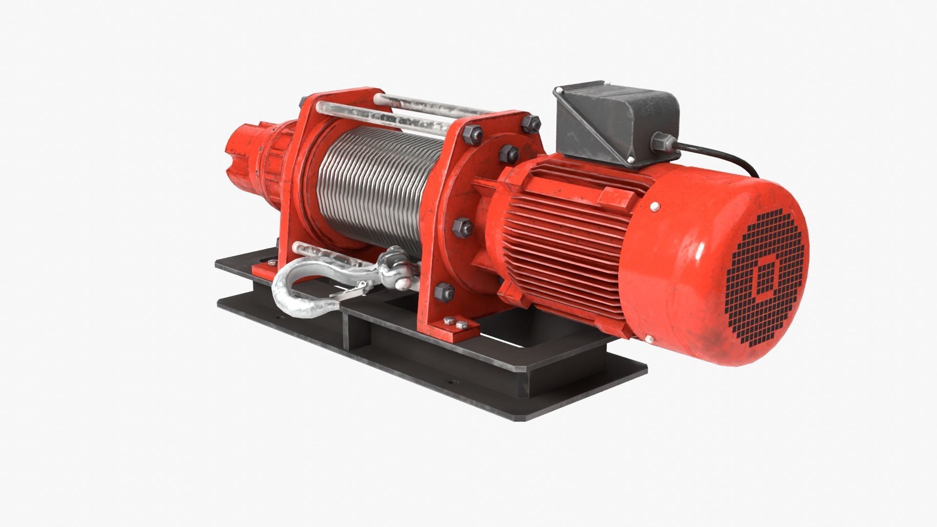Electric Winch 3D model_3