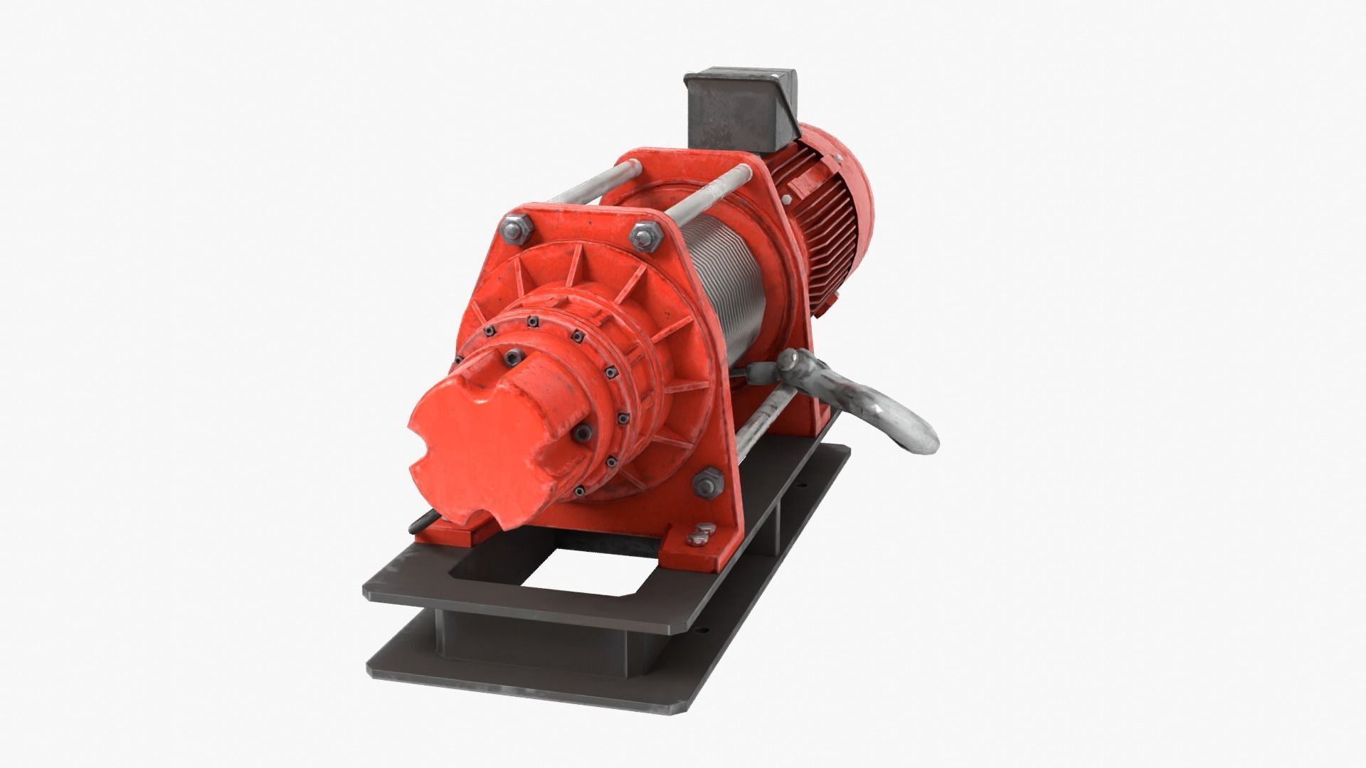 Electric Winch 3D model_11