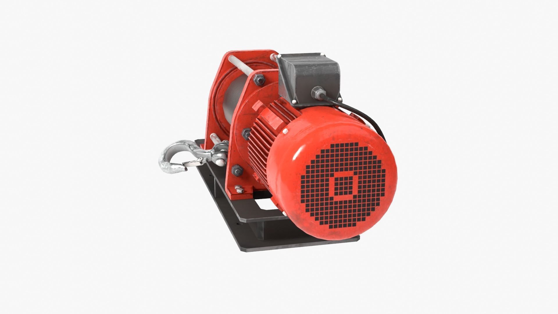 Electric Winch 3D model_4