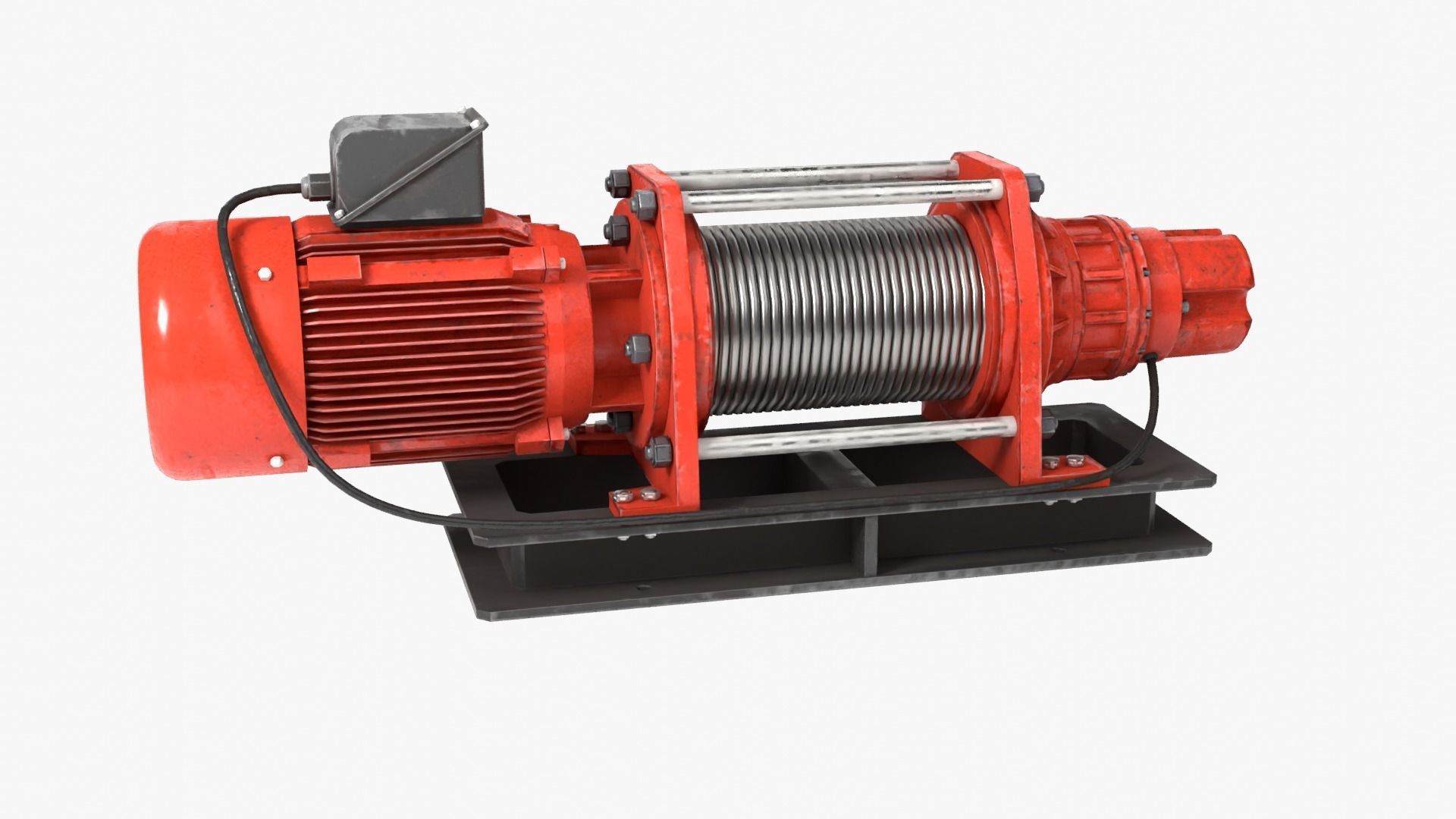Electric Winch 3D model_7