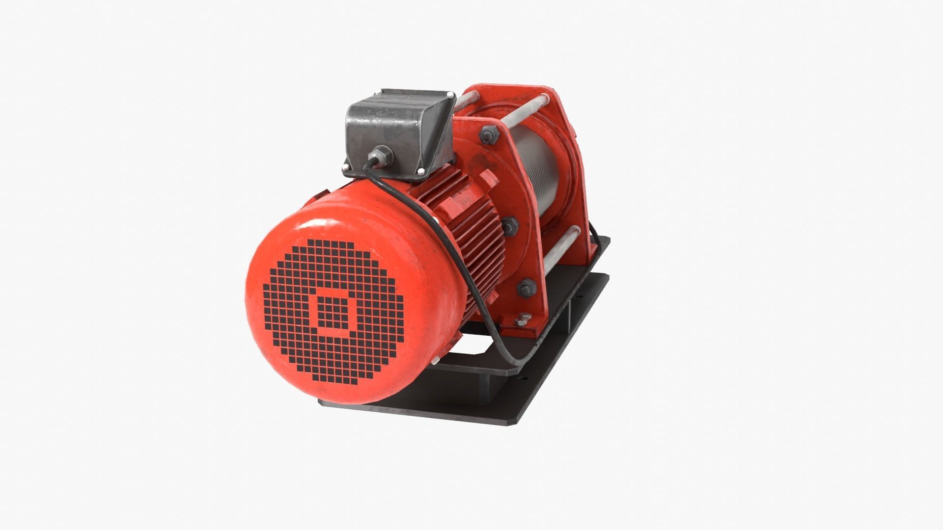 Electric Winch 3D model_5