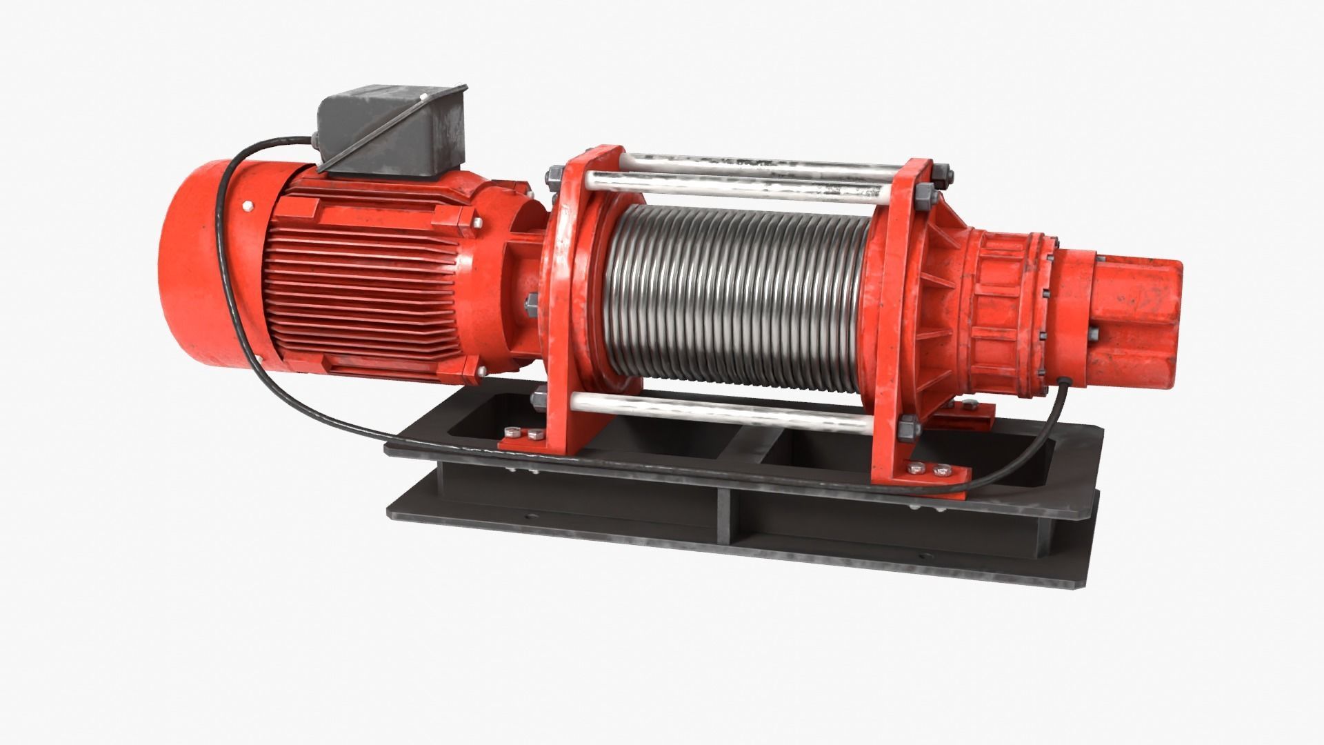 Electric Winch 3D model_8