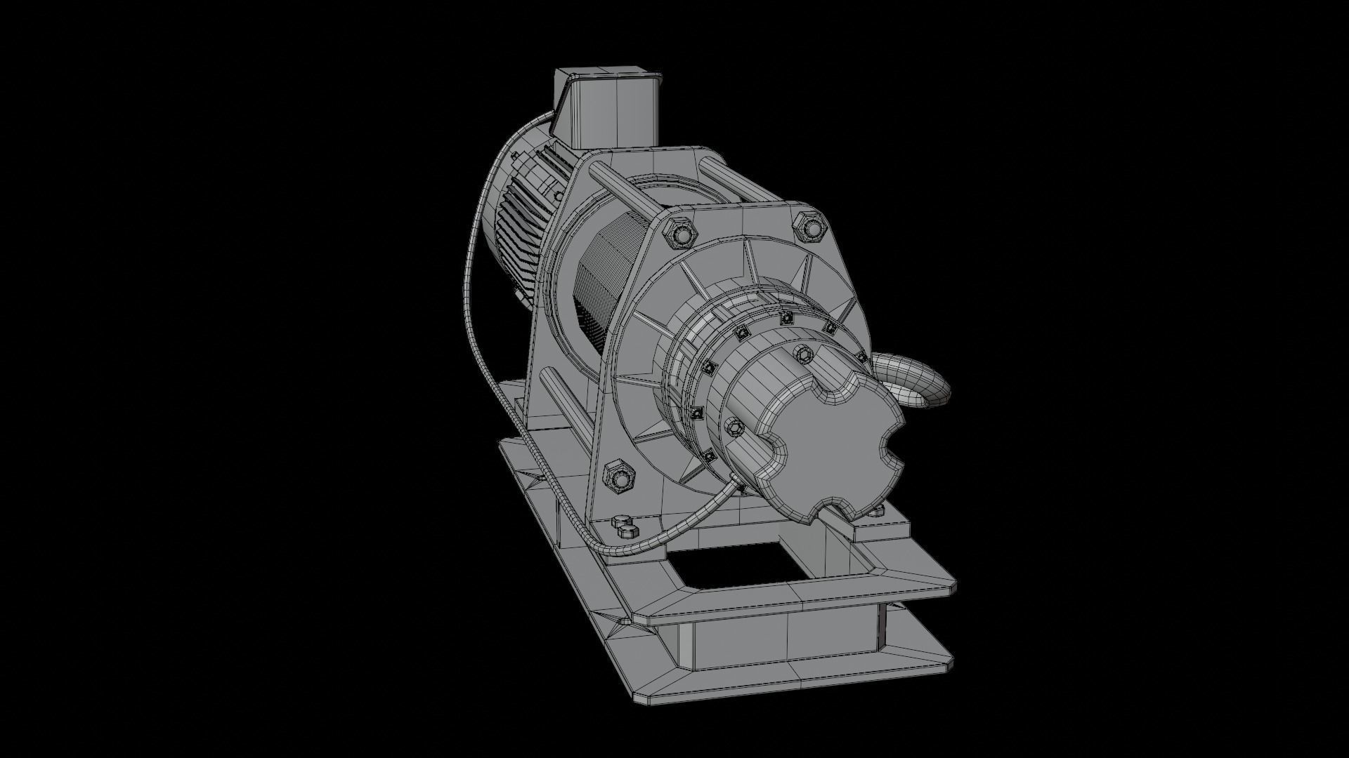 Electric Winch 3D model_17