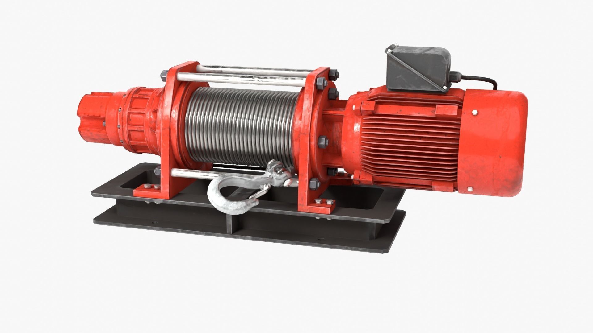 Electric Winch 3D model_2