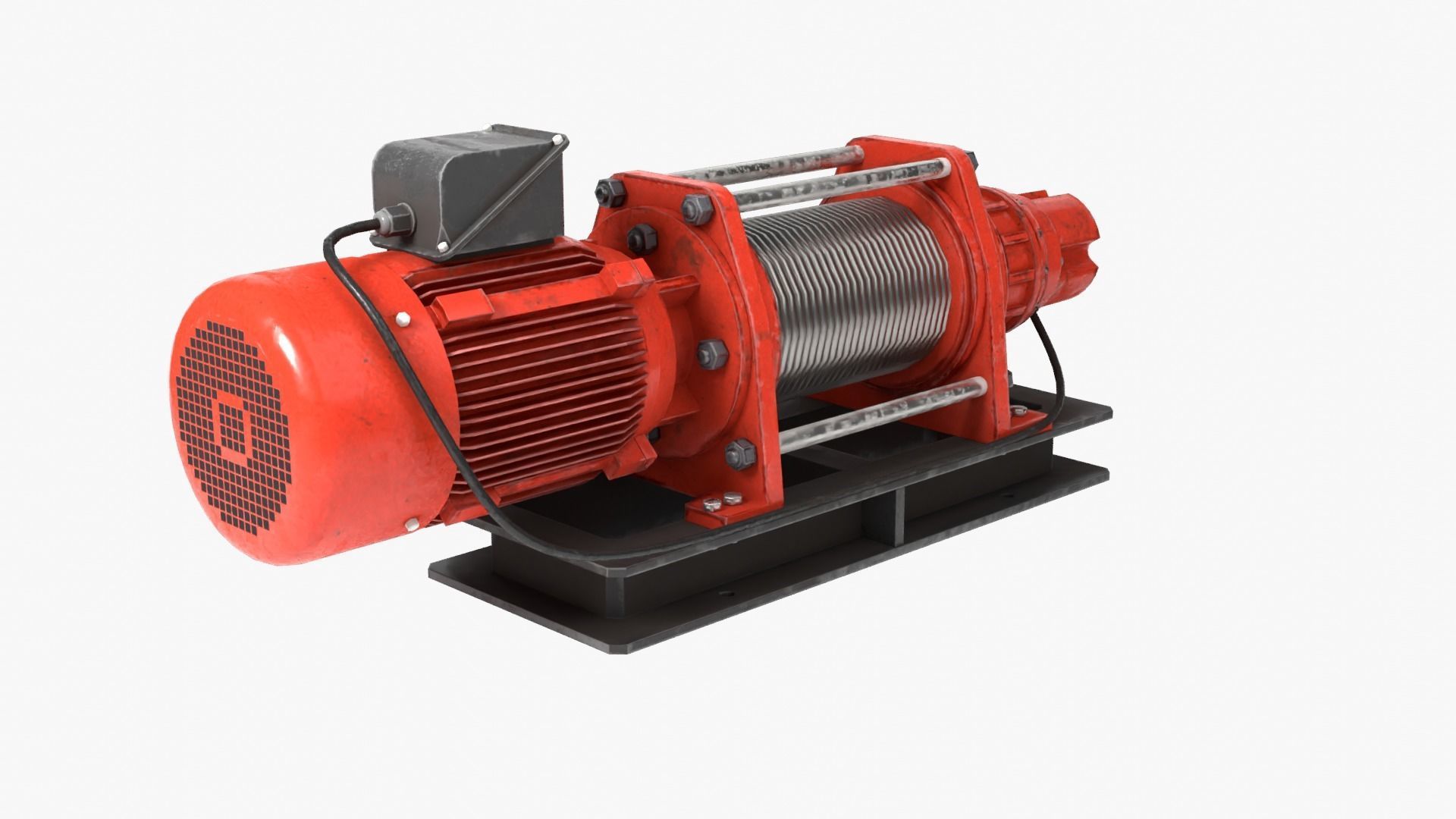 Electric Winch 3D model_6