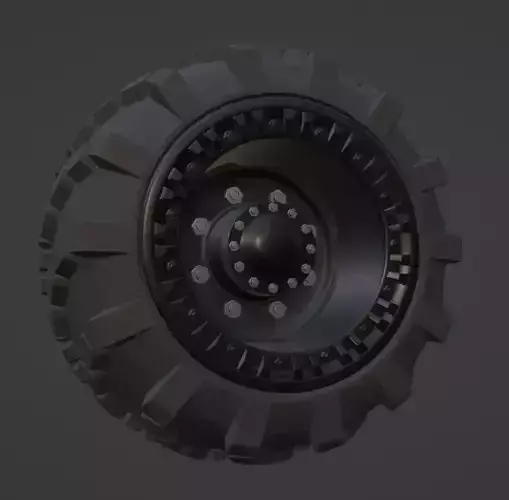 truck wheel and tire