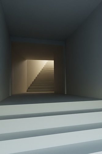 Subway Passage Scene 3D model 6