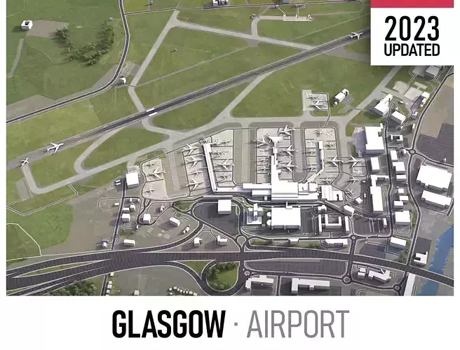 Glasgow - 3D Airport  Model