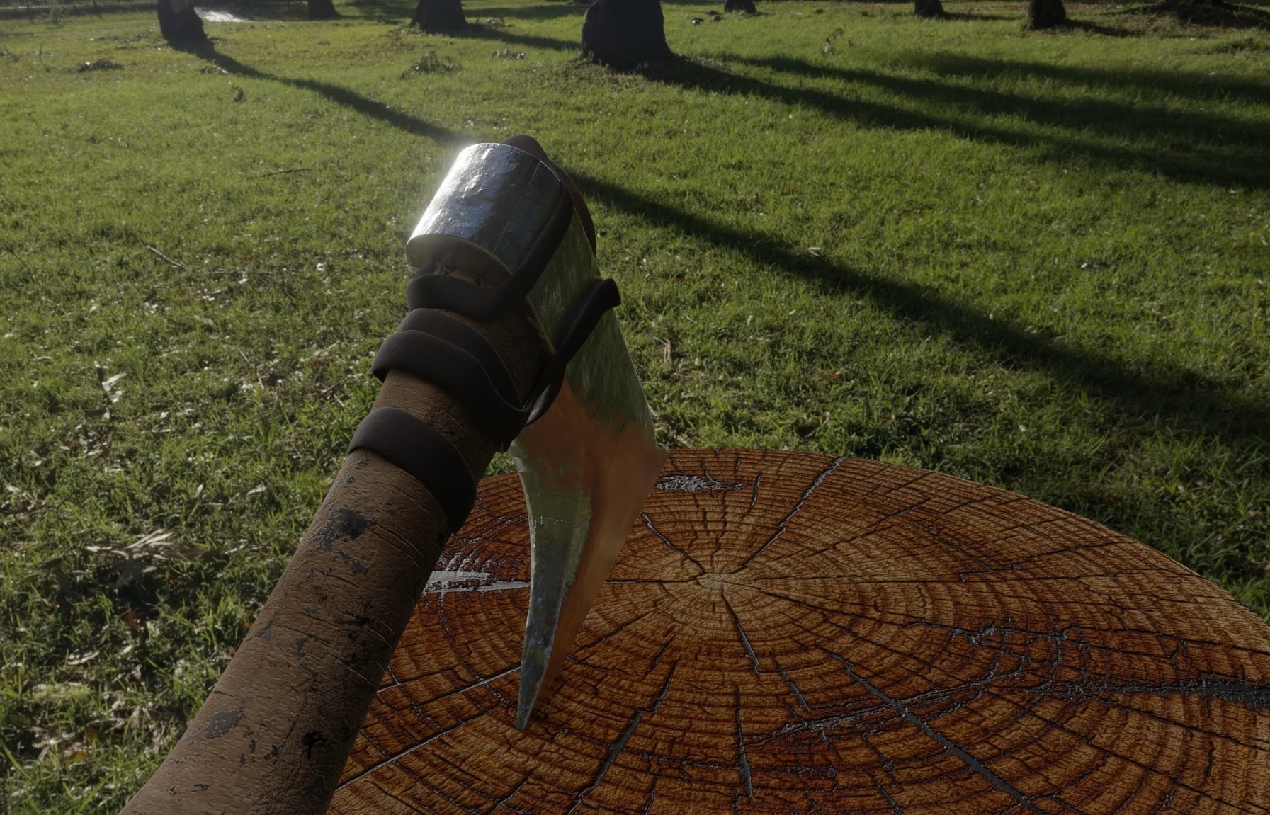 Viking Axe A 9th Century weapon 3D  Low-poly 3D model_3