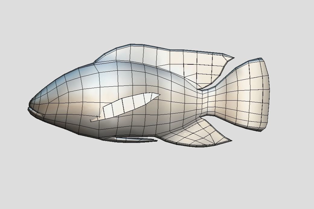 Oreochromis Realistic Animated Low-poly 3D model_5