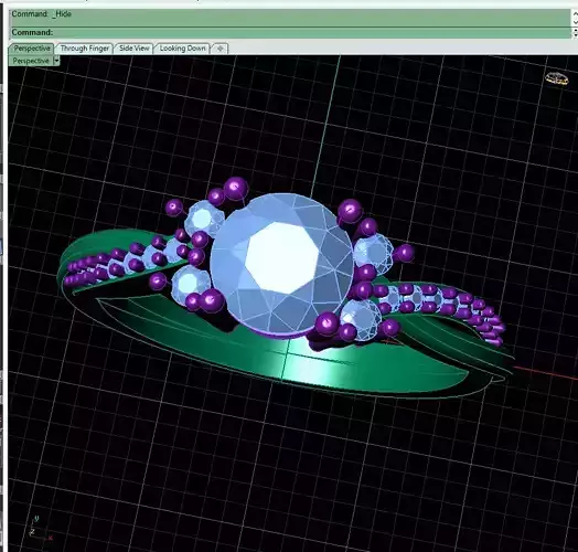 Engagement Ring 3D print model