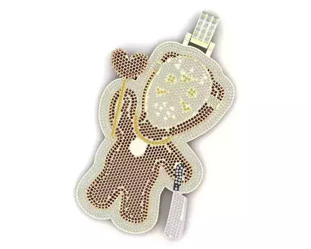 Gingerbread Man Hip Hop Pendant 3D print model