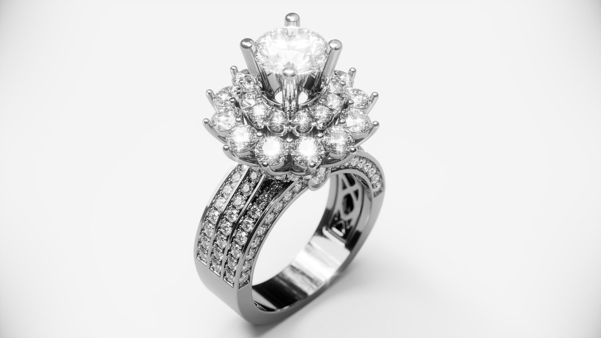 Engagement Ring 52 3D print model_1