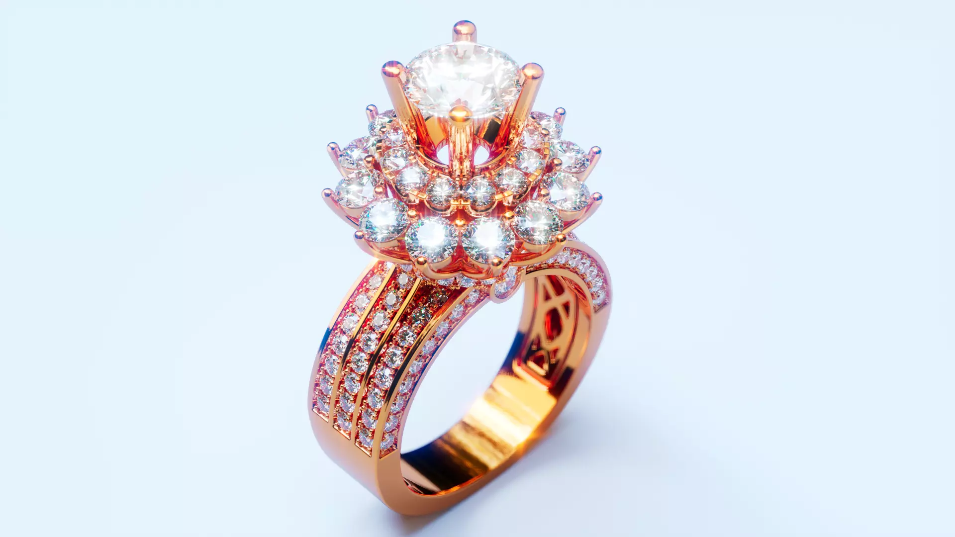 Engagement Ring 52 3D print model_0