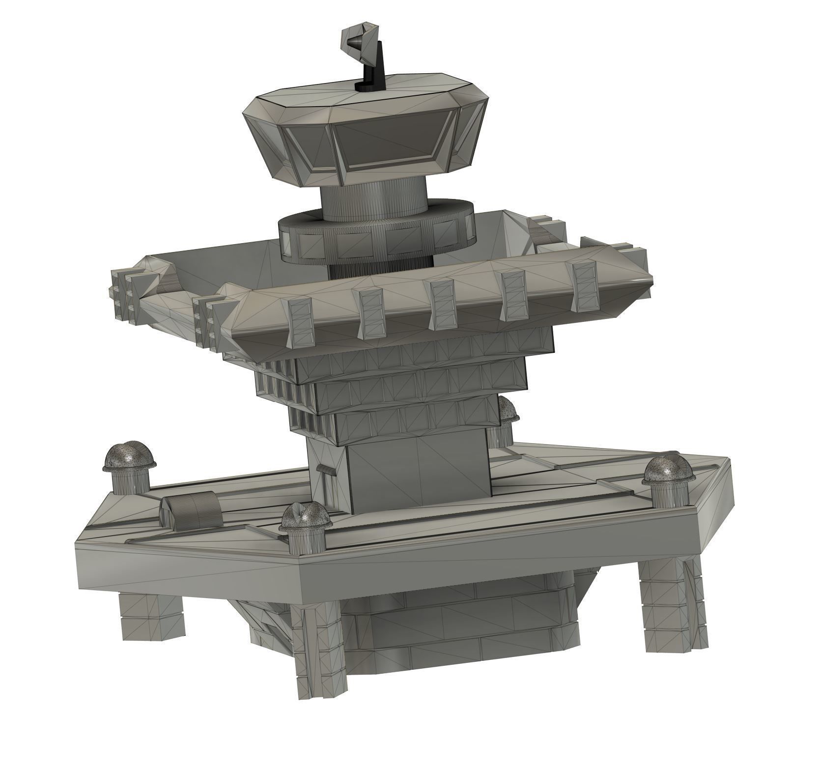 Base Fortress of Sciences Great Mazinger kit 3D print model_7