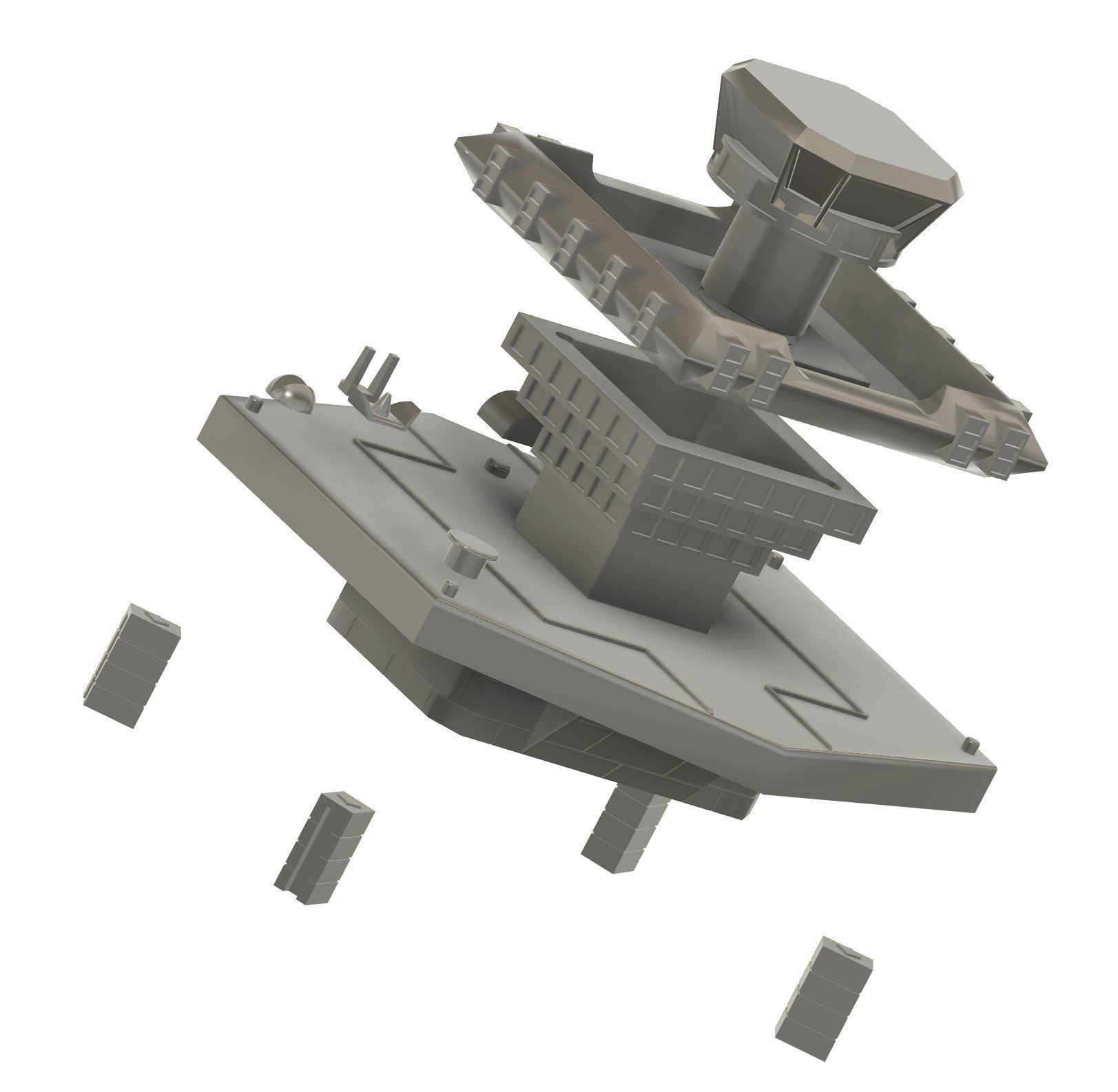 Base Fortress of Sciences Great Mazinger kit 3D print model_5