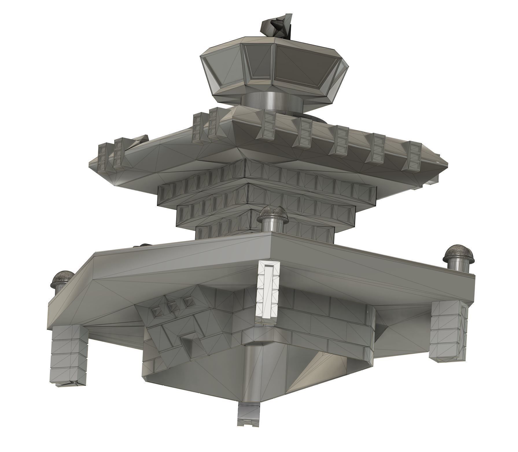 Base Fortress of Sciences Great Mazinger kit 3D print model_6