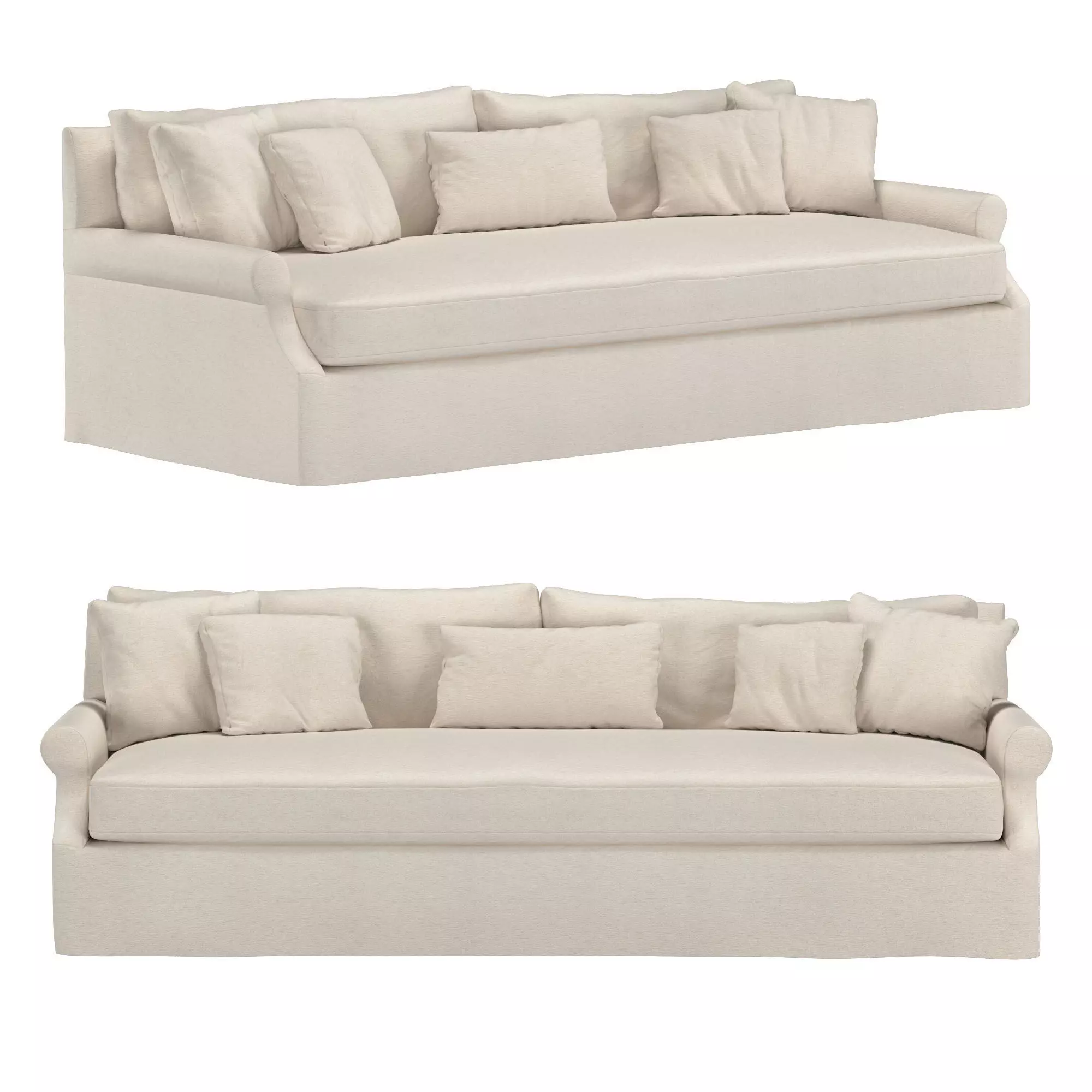 BRISTOL 110 SLIPCOVER SOFA 3D model_0