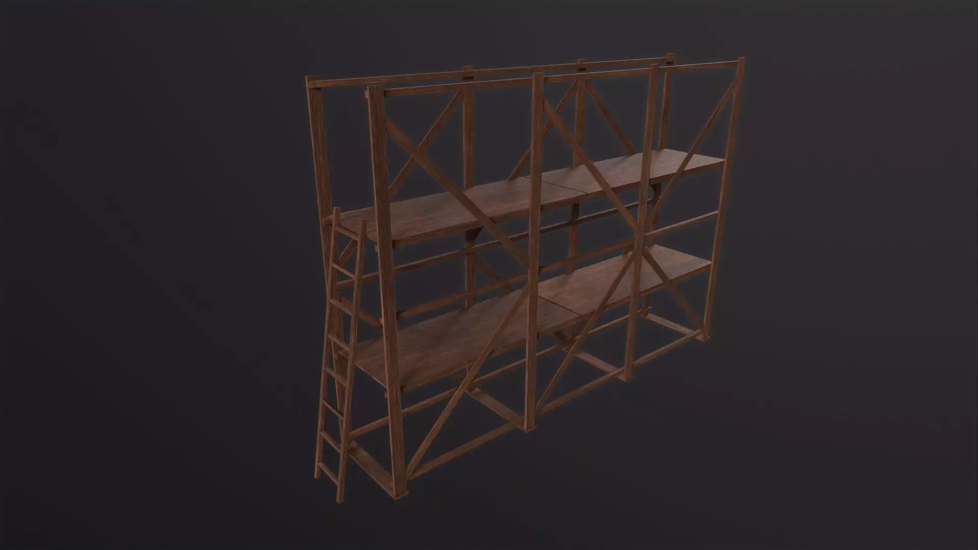 Scaffolding 3D Model Low-poly 3D model