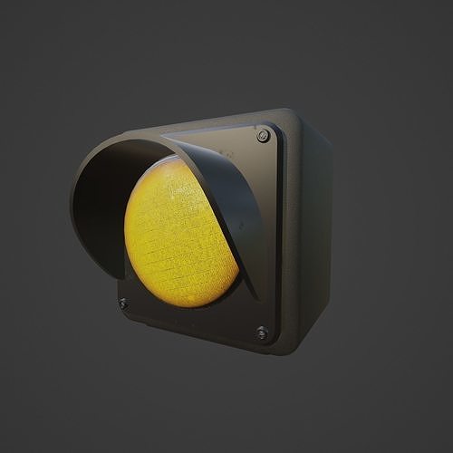 Modular Traffic Light  Low-poly 3D model 5