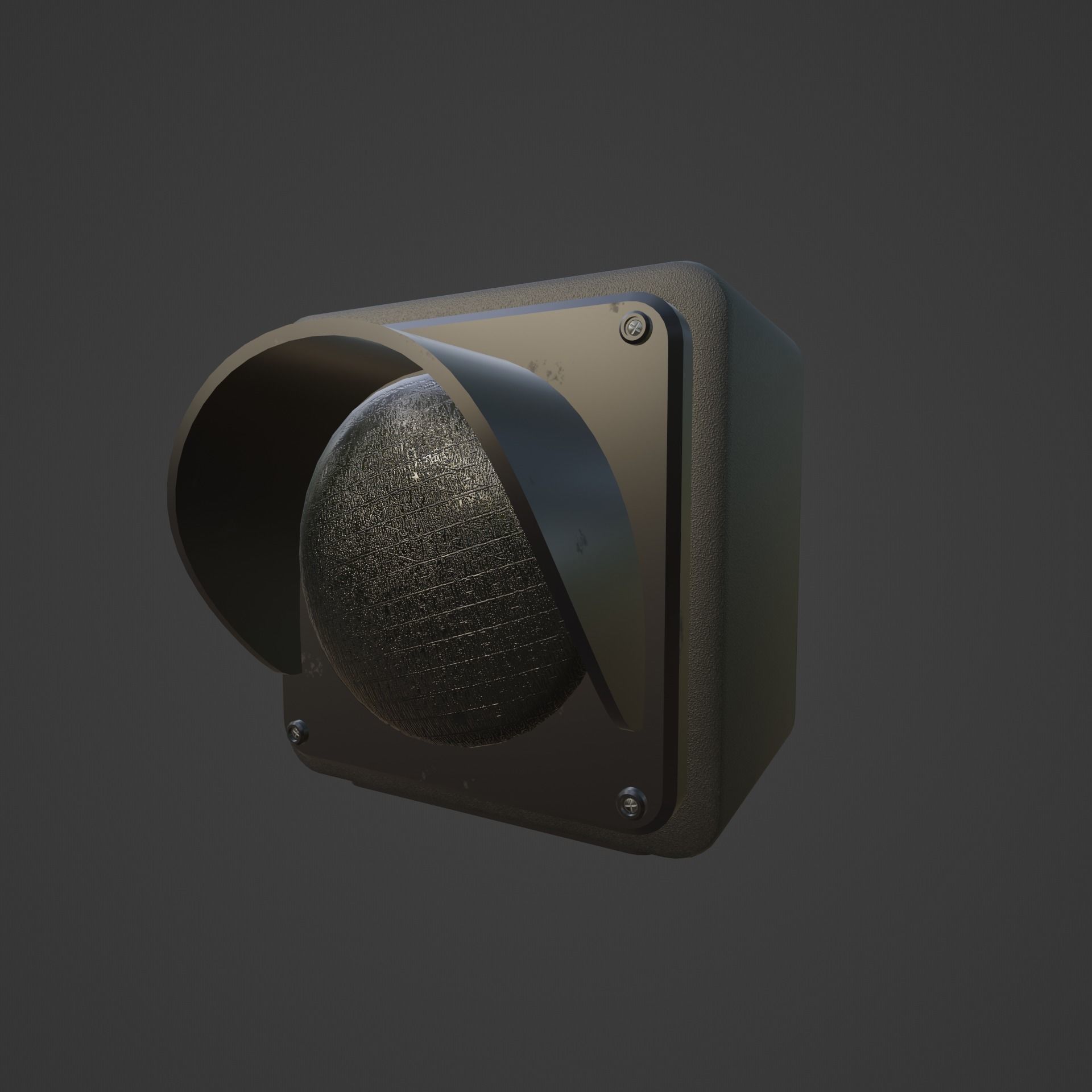 Modular Traffic Light Low-poly 3D model_6