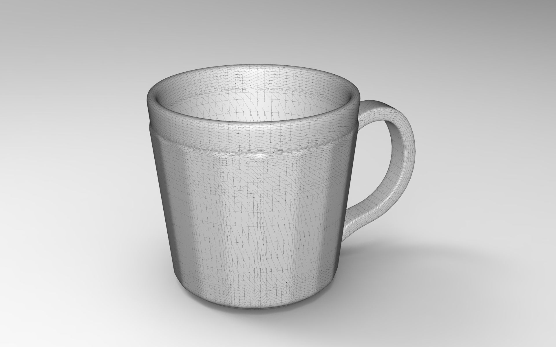 Shine Cup Low-poly 3D model_5