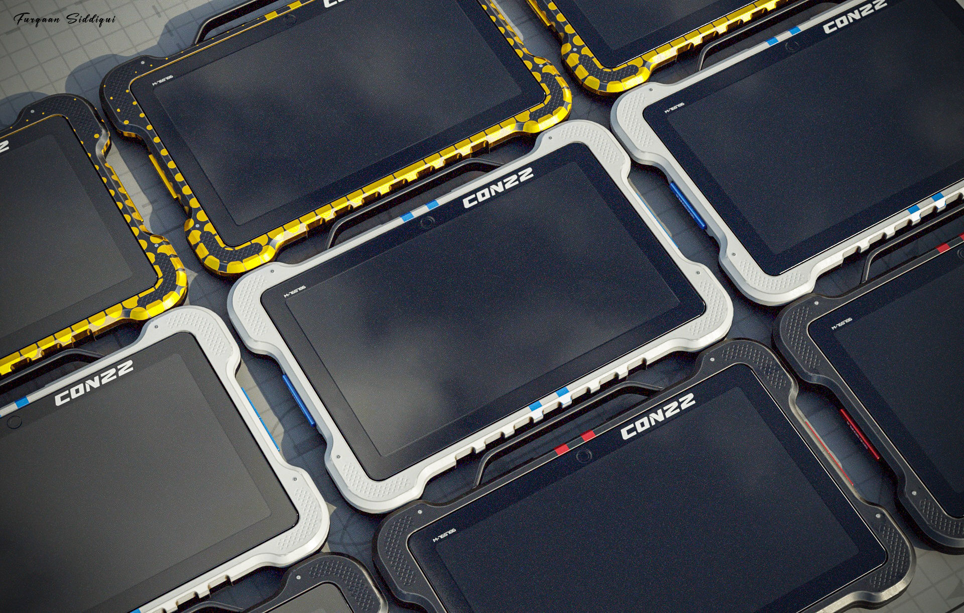 Sci-fi Controller V22 PBR Low-poly 3D model_16