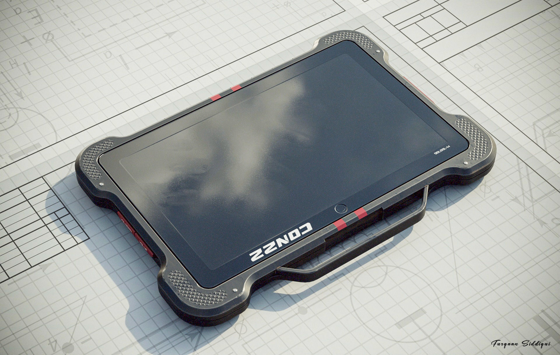 Sci-fi Controller V22 PBR Low-poly 3D model_18