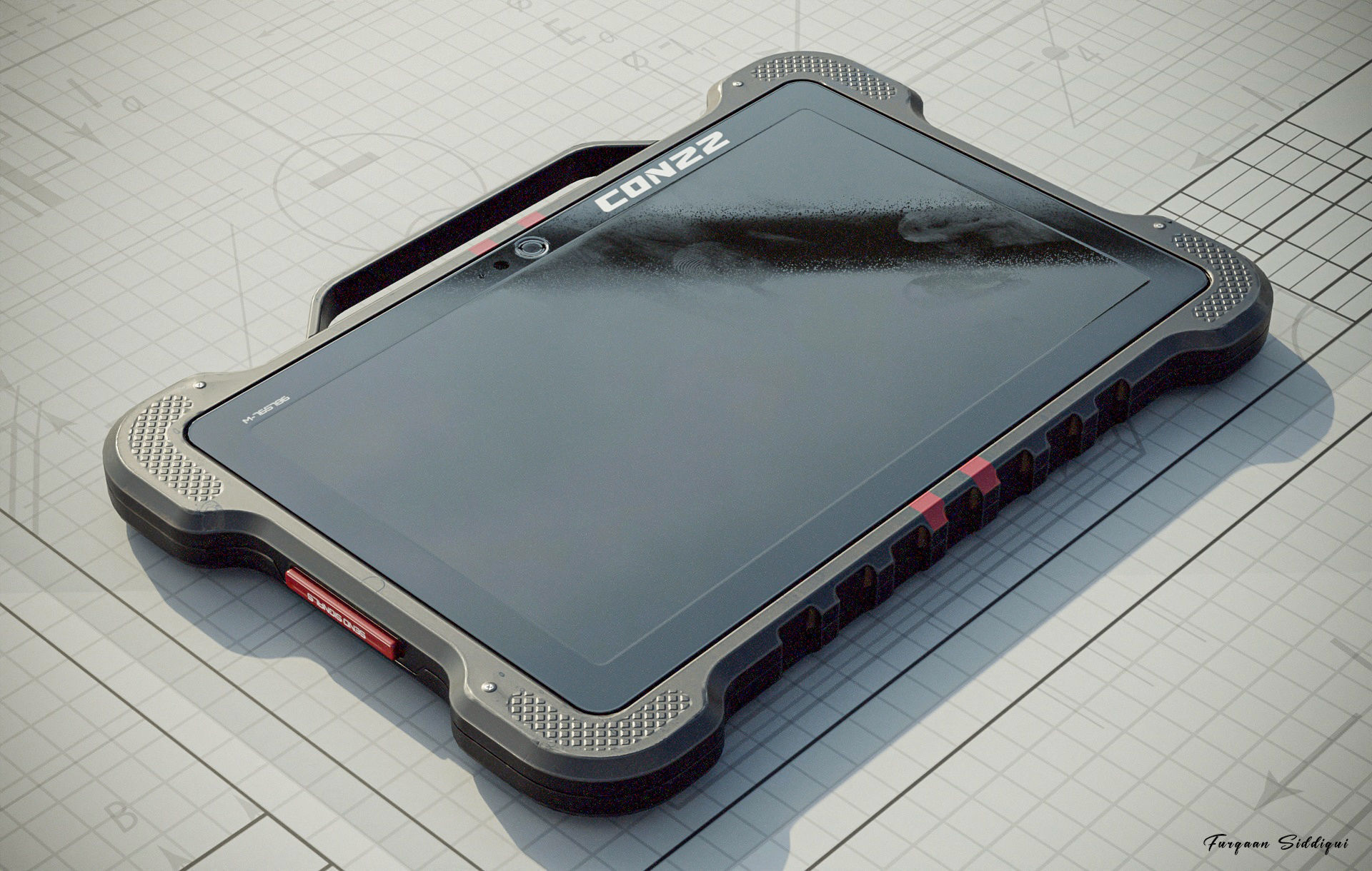 Sci-fi Controller V22 PBR Low-poly 3D model_9