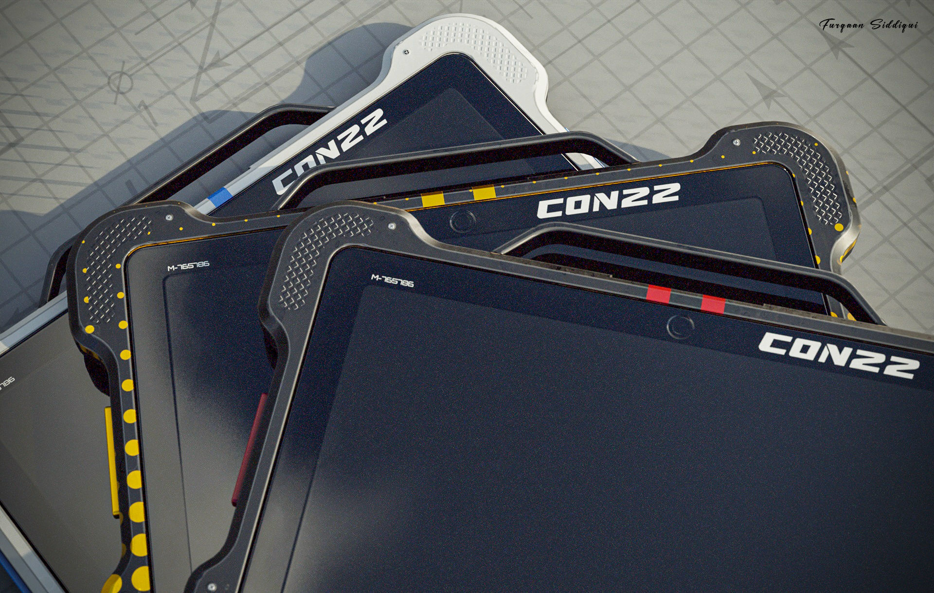 Sci-fi Controller V22 PBR Low-poly 3D model_13