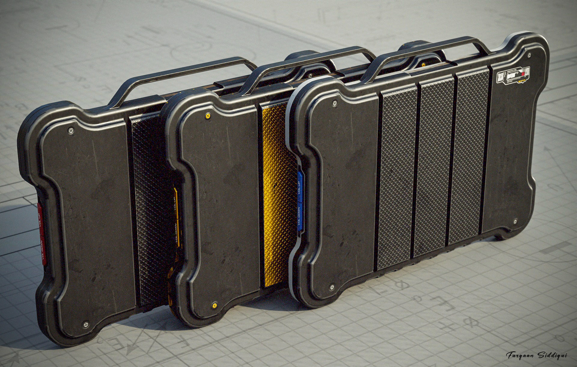 Sci-fi Controller V22 PBR Low-poly 3D model_12