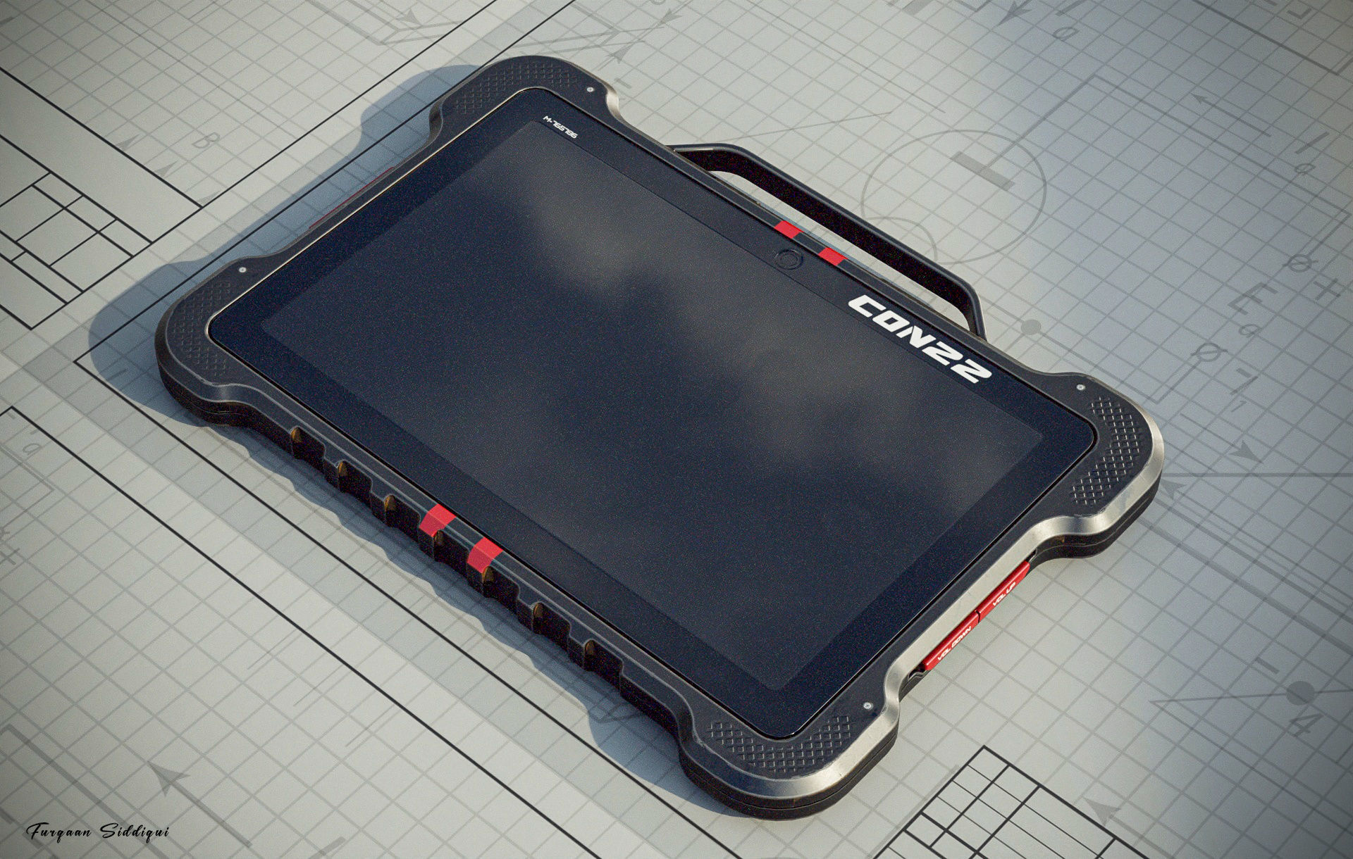 Sci-fi Controller V22 PBR Low-poly 3D model_17