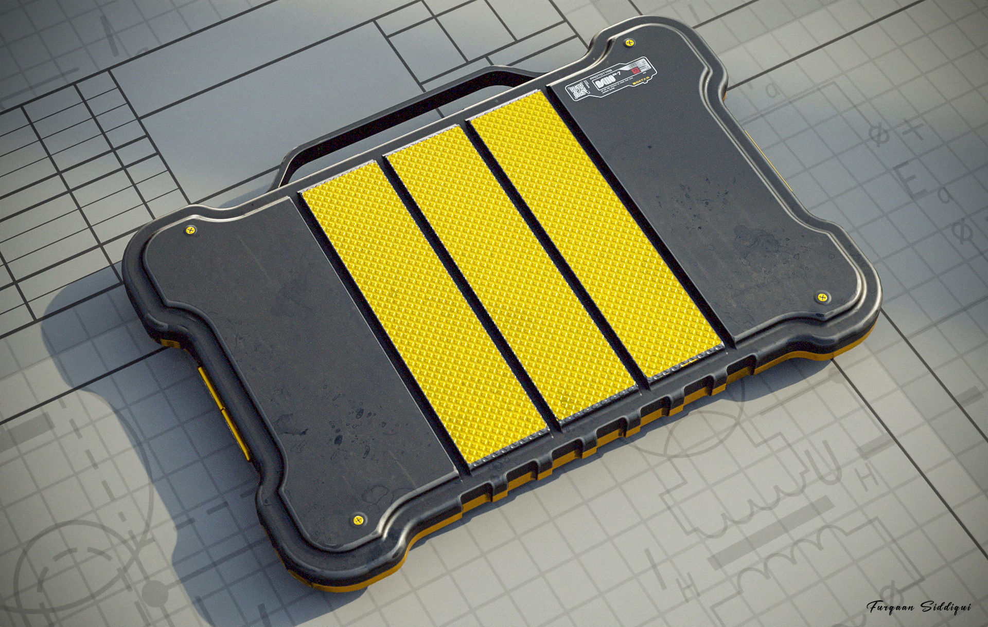 Sci-fi Controller V22 PBR Low-poly 3D model_14