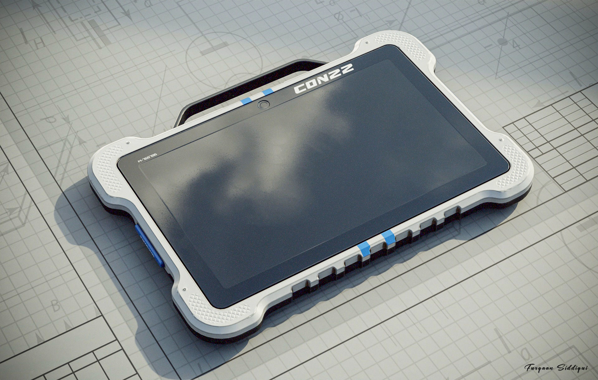 Sci-fi Controller V22 PBR Low-poly 3D model_7