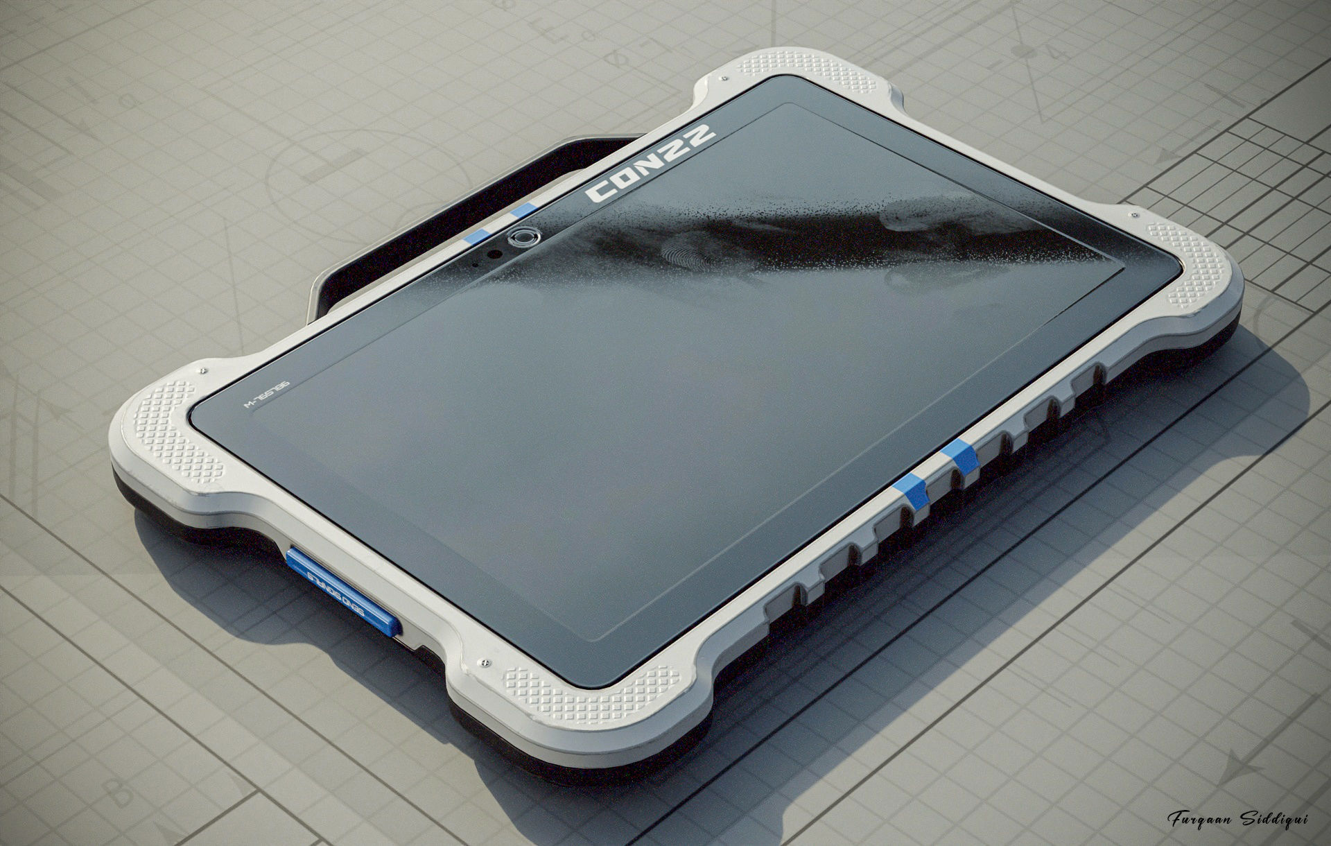 Sci-fi Controller V22 PBR Low-poly 3D model_10